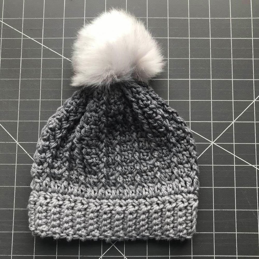 New Handmade Crochet Winter Beanie Hat Youth Child - Picture 2 of 4